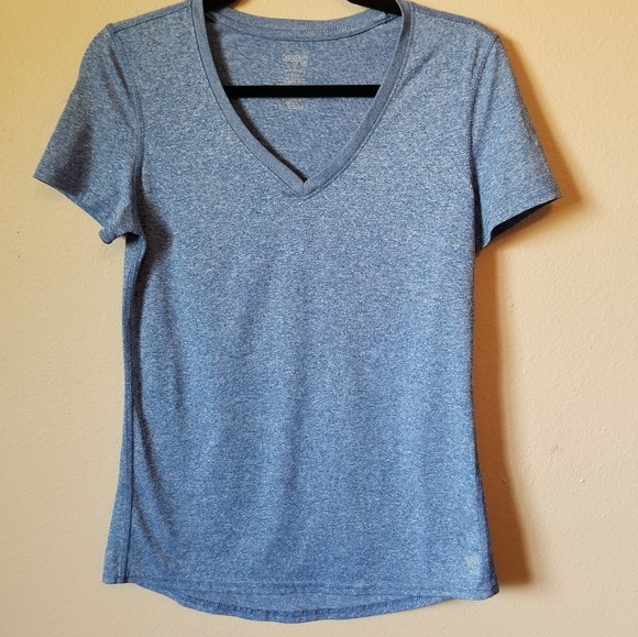 Danskin Now Blue Workout Semi-Fitted Short Sleeve - Picture 1 of 9